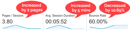 web analytics data